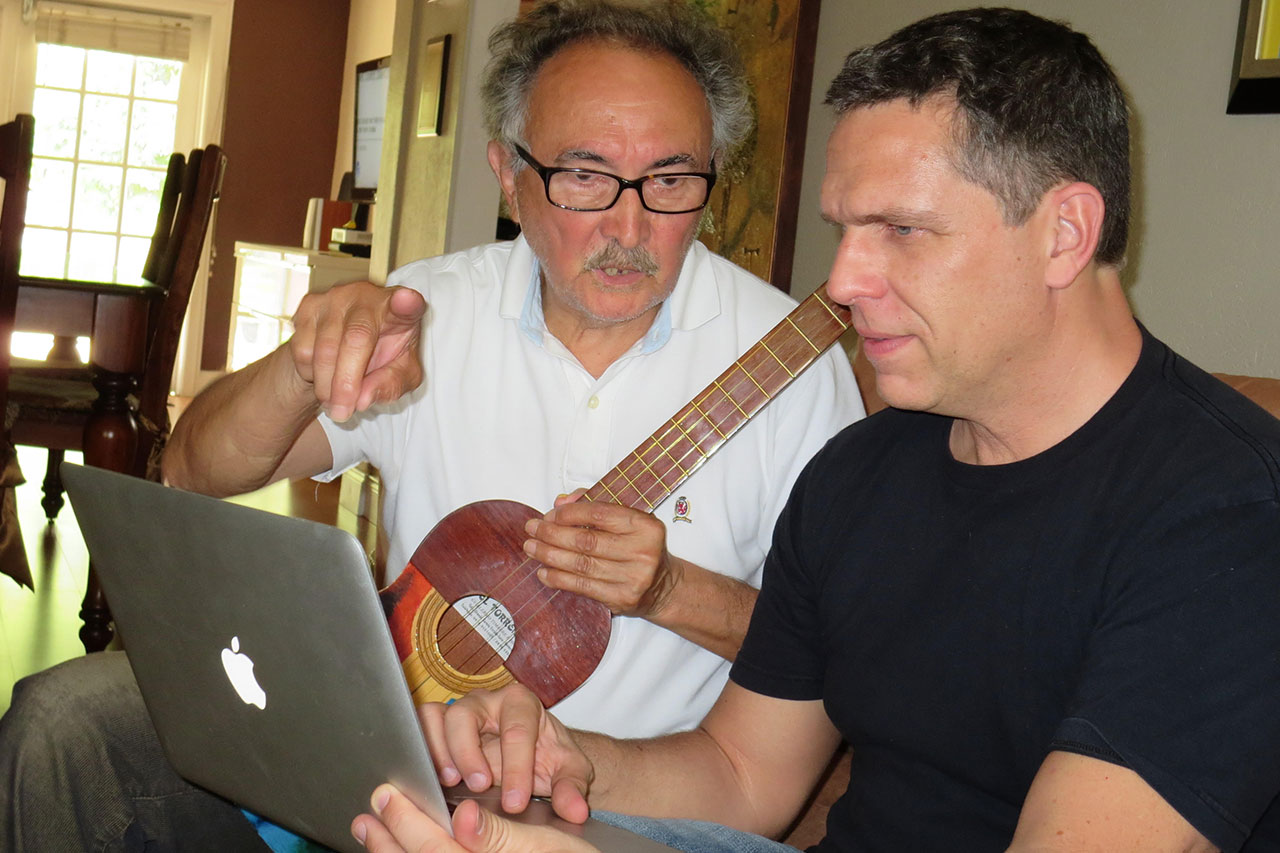 Mark brown con Enrique Hidalgo en Miami 2014 Libro real de la musica venezolana